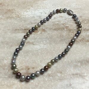 😍Honora 18” Earth Colors Pearl Necklace 😍NWOT